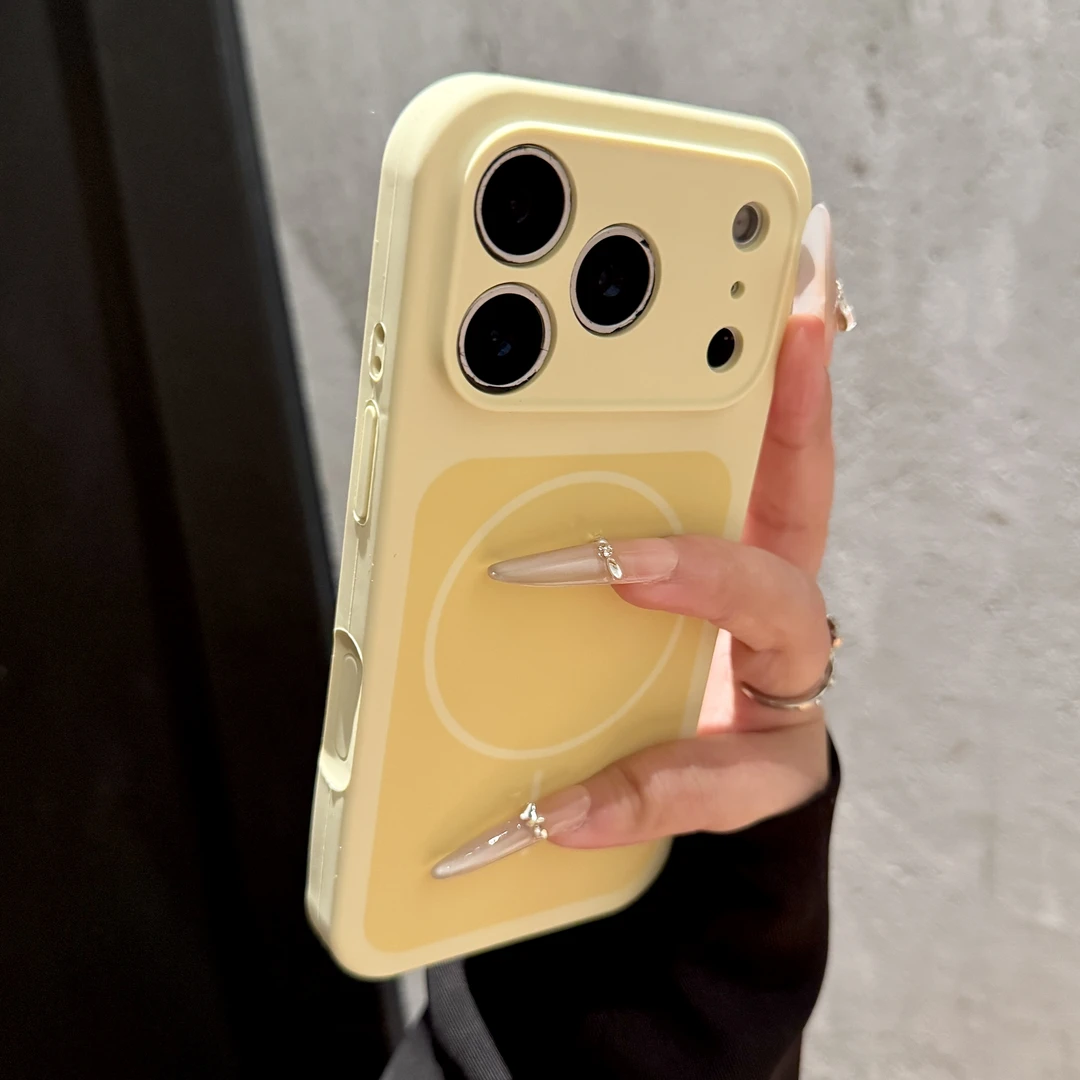 亲肤手感苹果17promax手机壳磁吸17pro液态硅胶磁吸Air防滑全包边