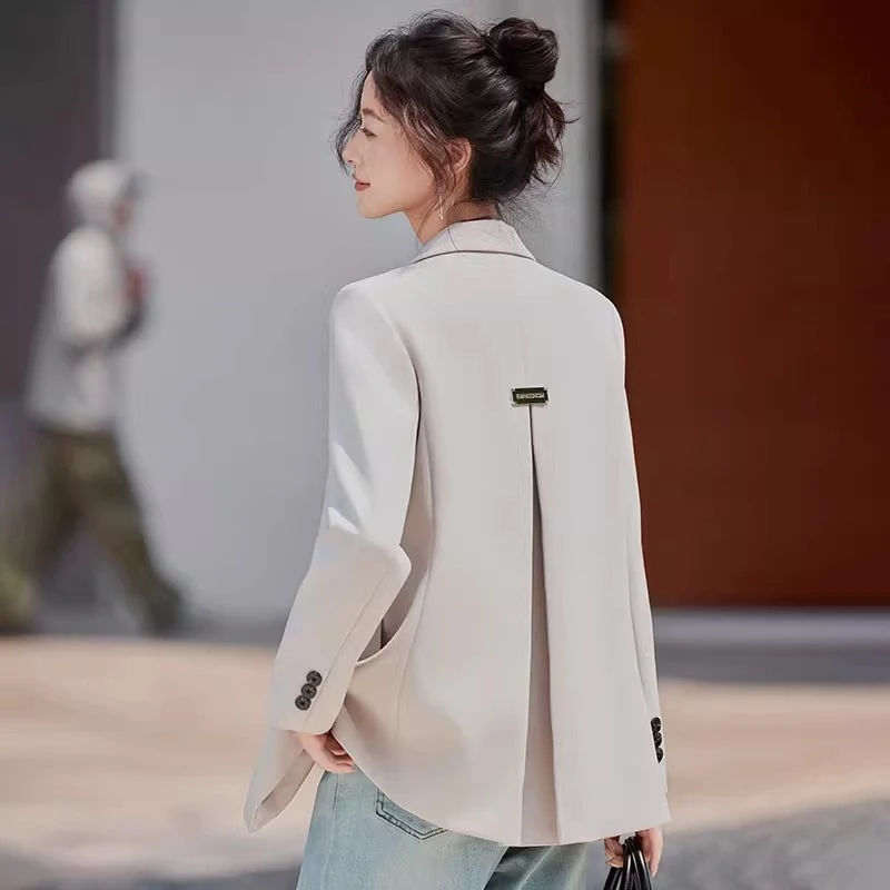 休闲西装外套女春秋2025新款小个子高级感气质女士小西服上衣秋季