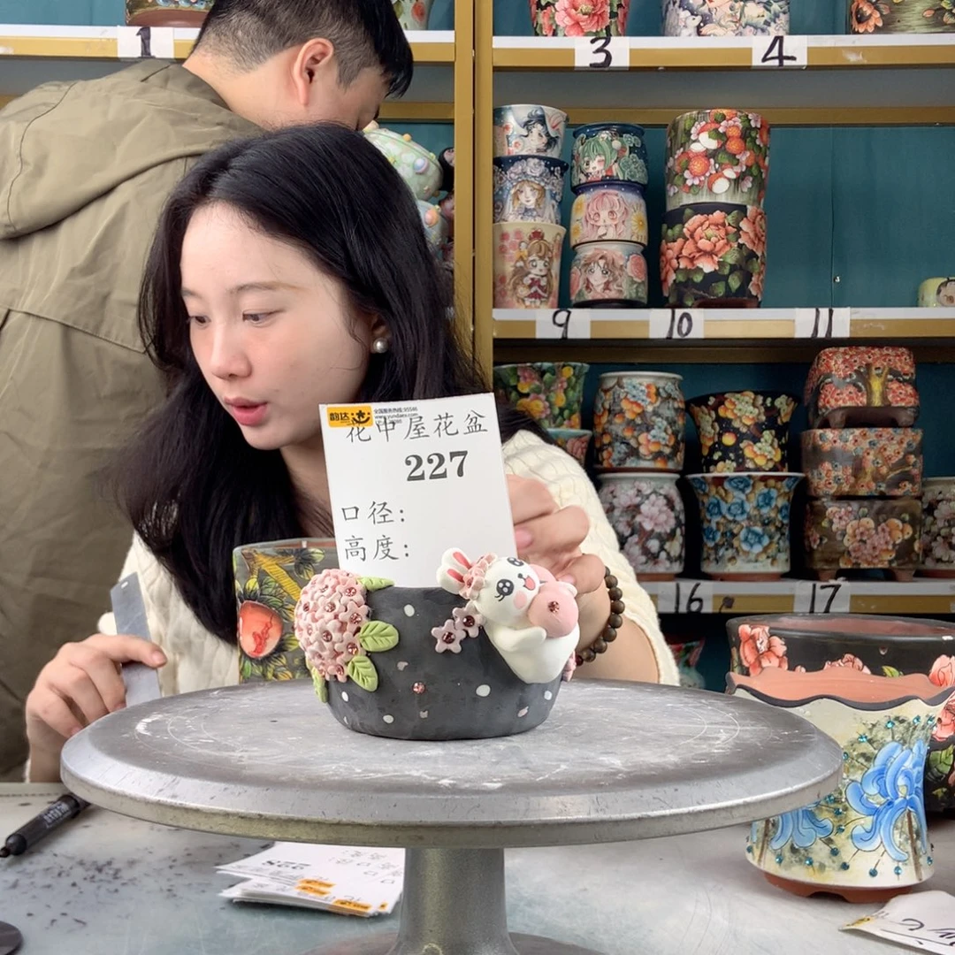 陶景德镇手工花盆227