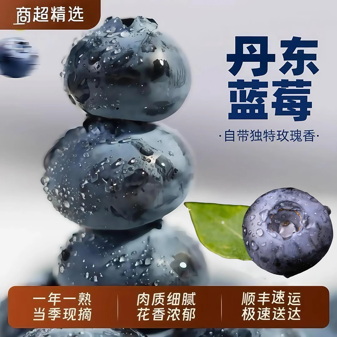 【顺丰包邮】丹东蓝莓 孕妇孩子水果 脆甜新鲜 现摘现发花青素