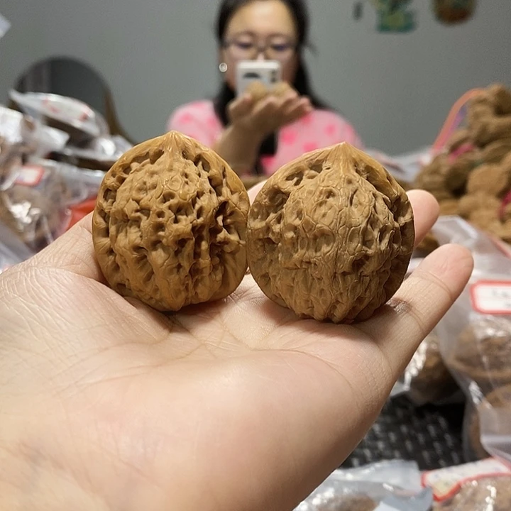 静***室文玩核桃吊坠金公子39修