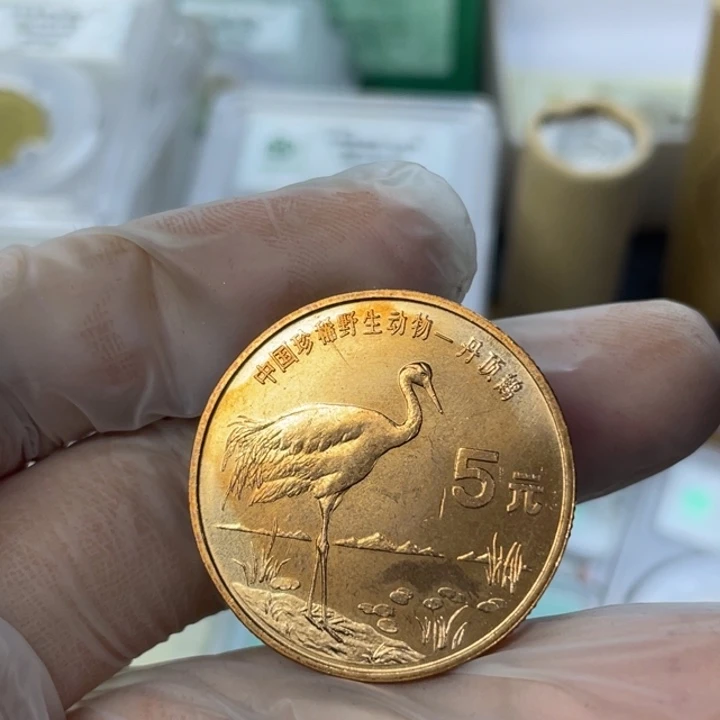 其他普通金属微氧化丹顶鹤一个
