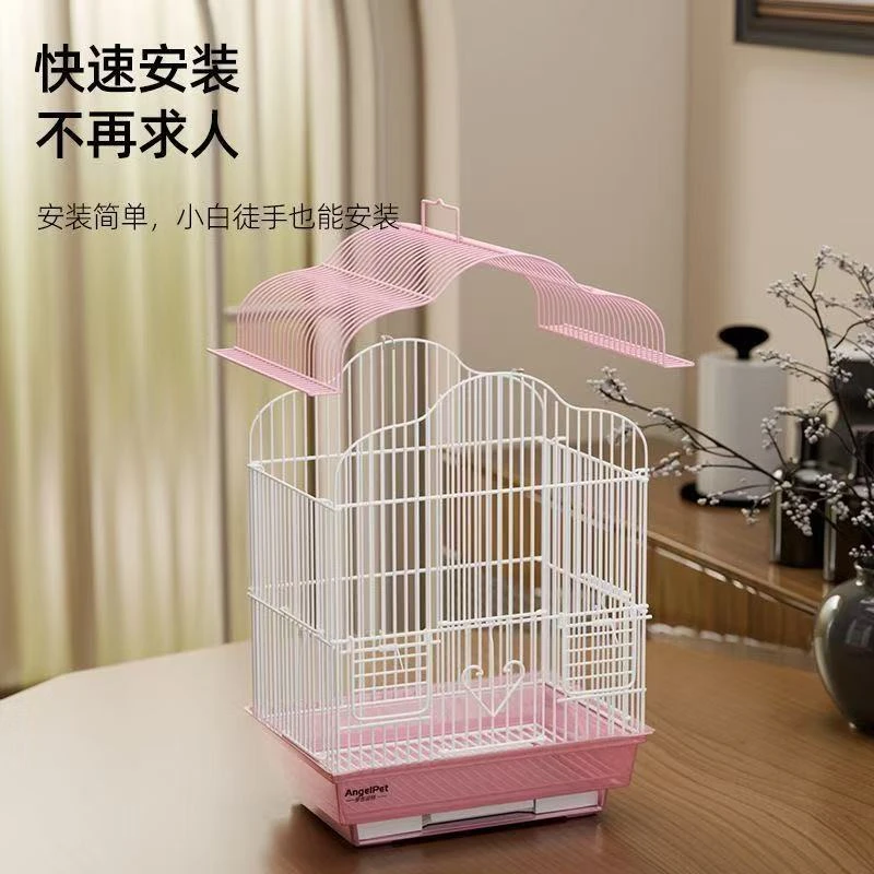 鸟笼金属笼子鹦鹉鸟笼优质天然加粗