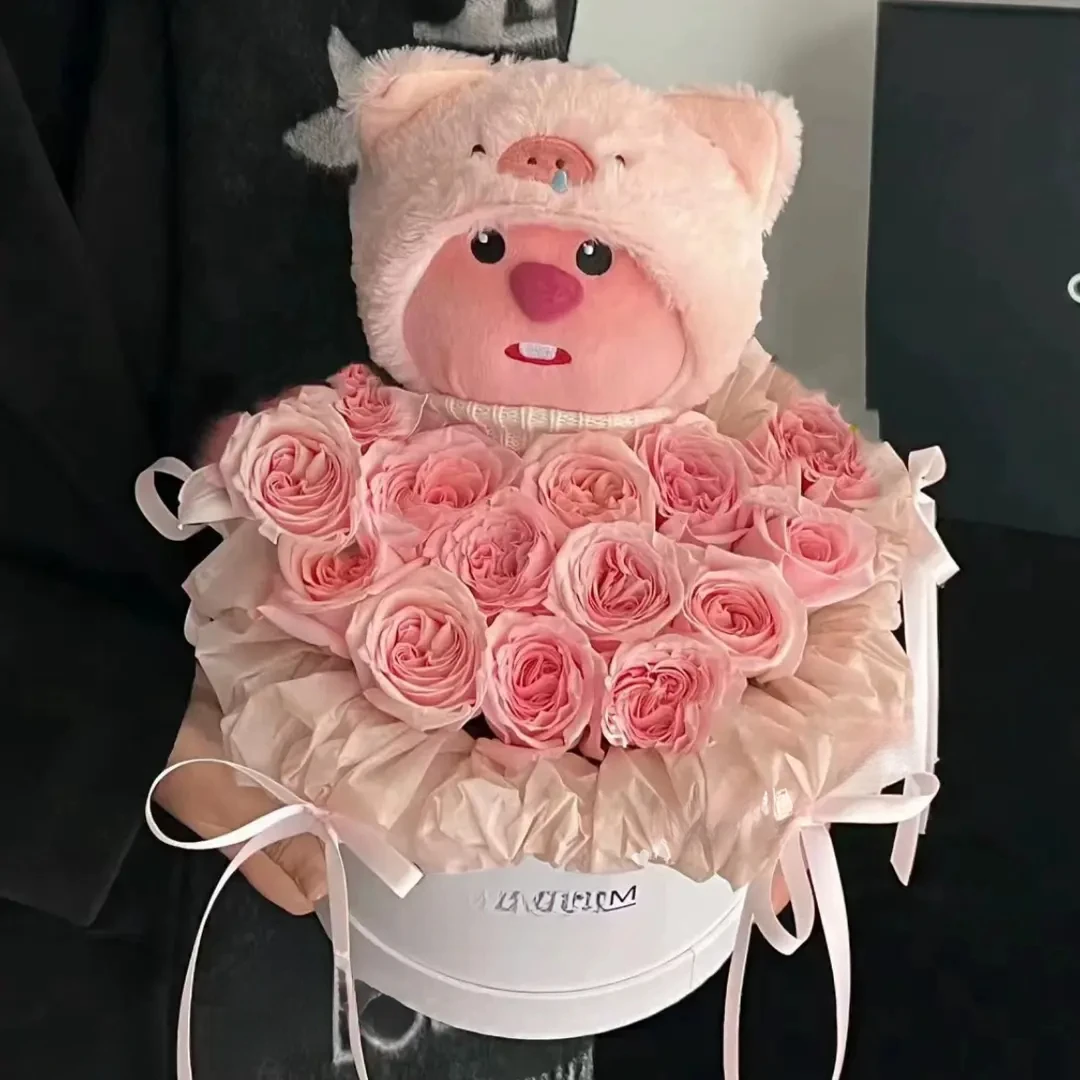 loopy玩偶花束生日礼物女生送闺蜜女友女孩永生花三八妇女节礼物