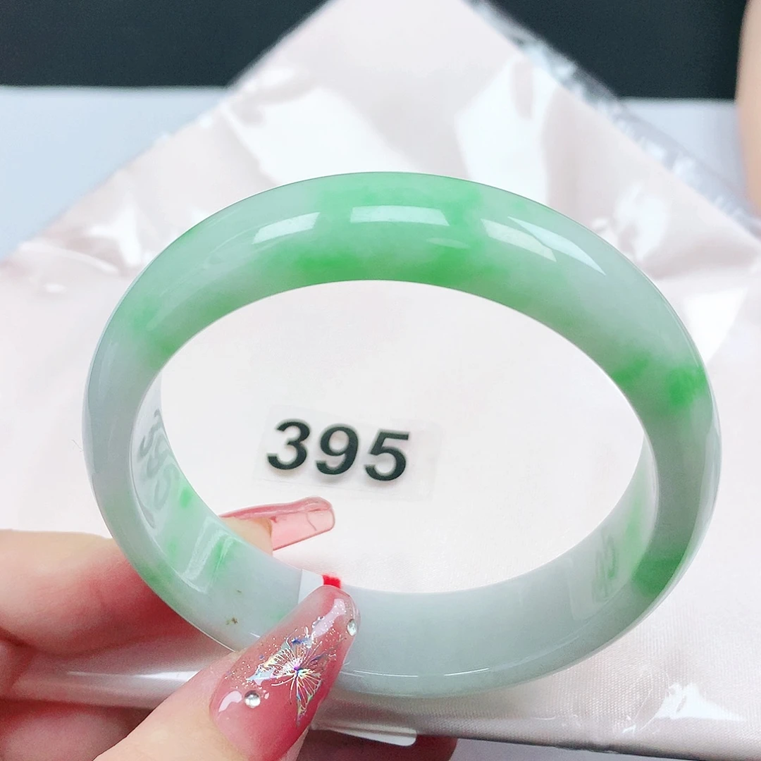 翡翠未镶嵌手镯翡翠395 轮胎款
