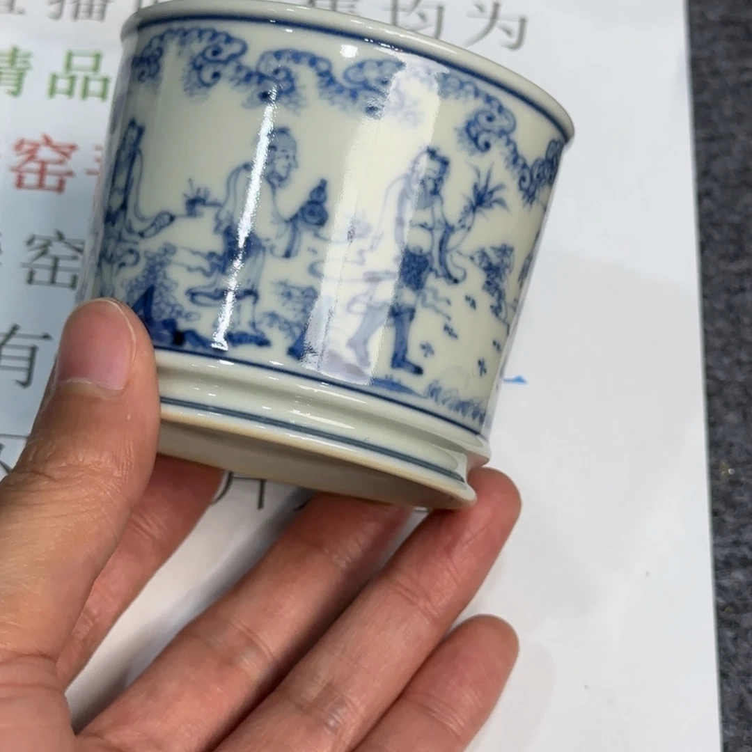 杯子瓷当代仿古精品全手工