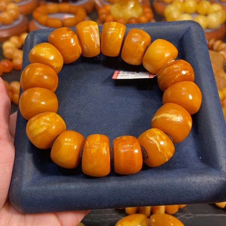 蜜蜡手链未镶嵌彤*蜜蜡