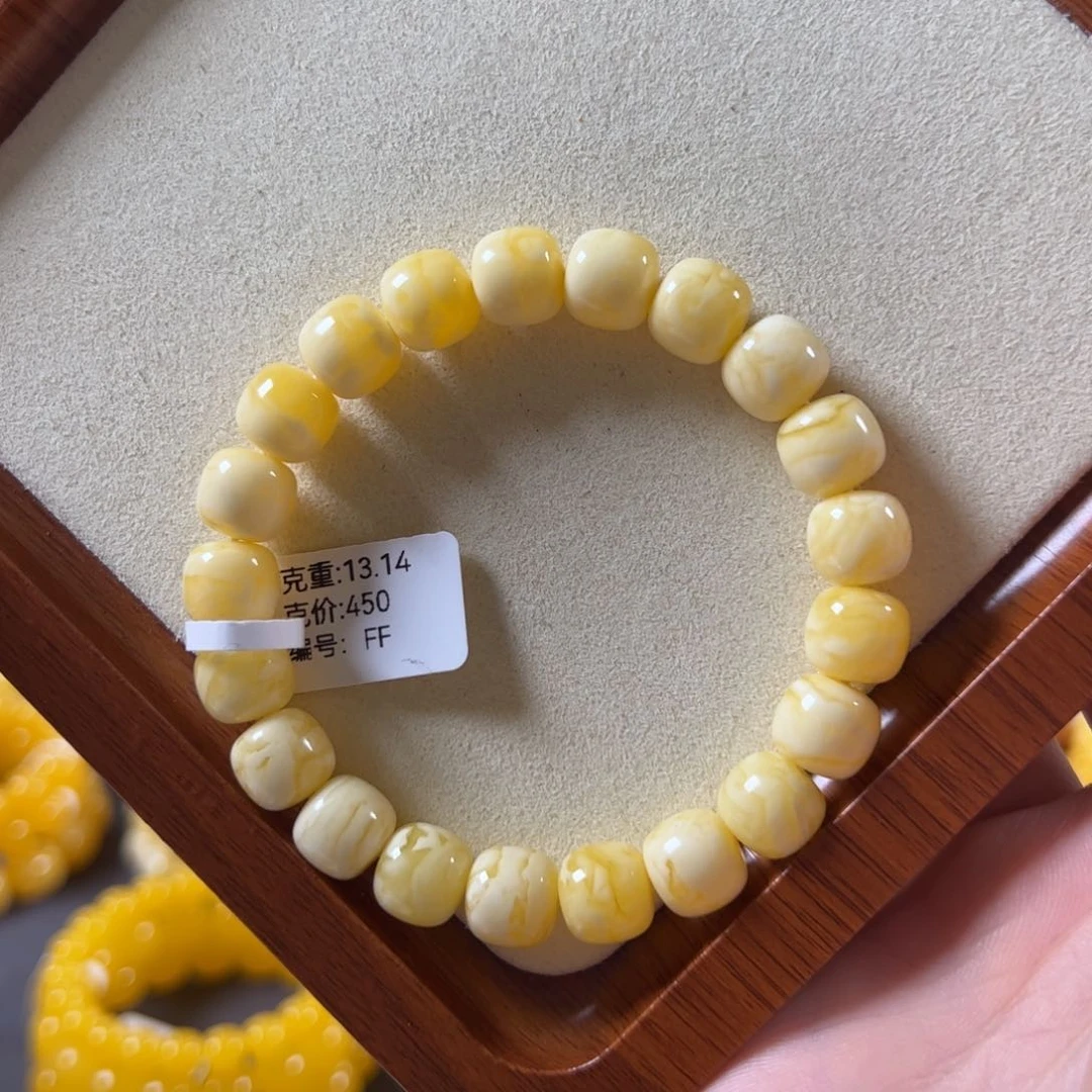 裸石蜜蜡未镶嵌10mm满蜜满蜡虎皮纹老型ff