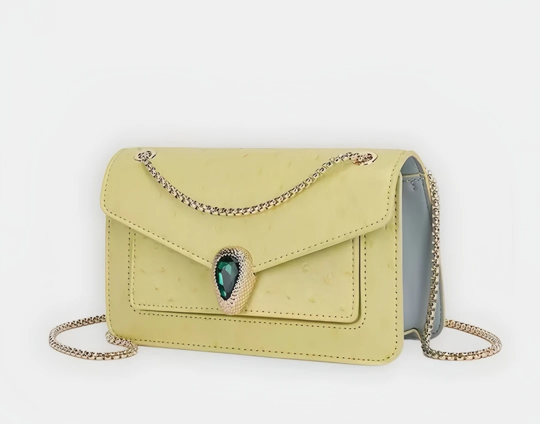 9853 米尔顿黄 2025新款时尚轻奢单肩斜跨手拿包