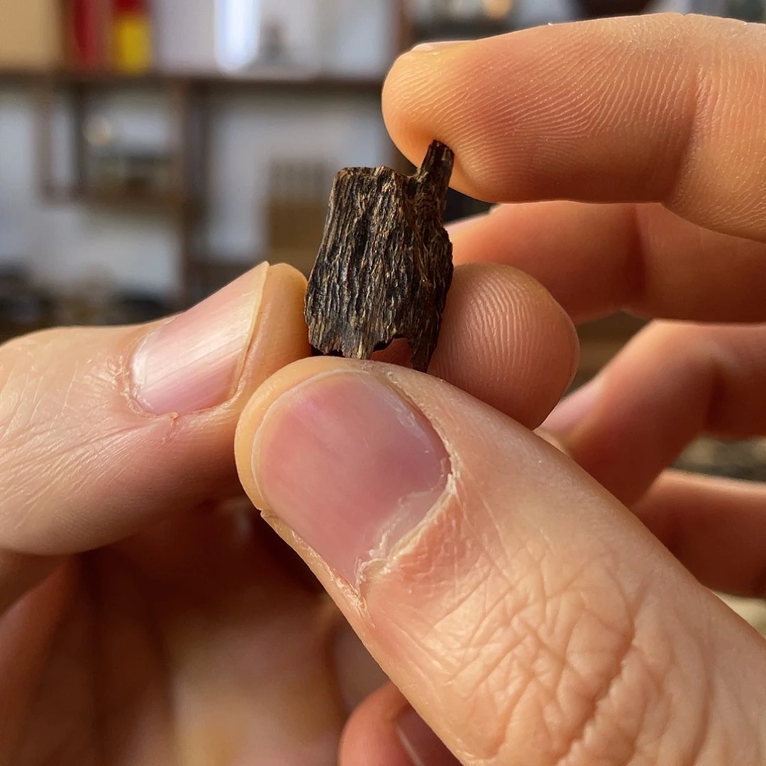 沉香碎屑沉香芽庄虫漏 品香碎料 1.07g