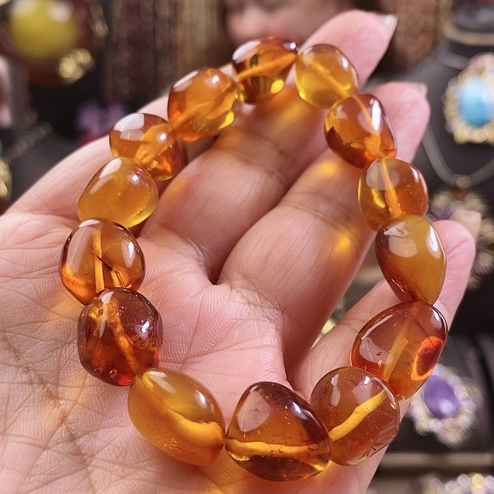 手链琥珀未镶嵌手串