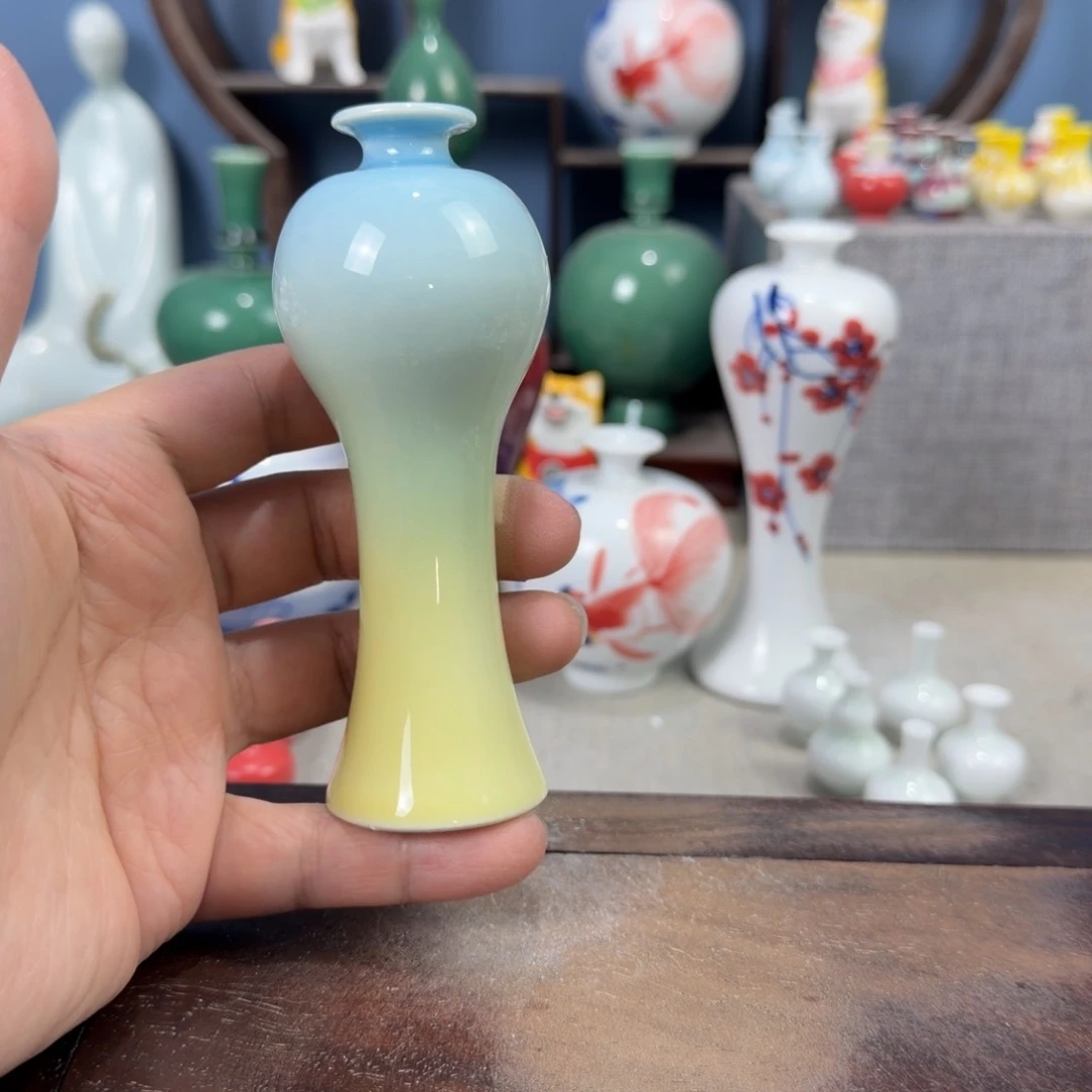 陶瓷手工小花器摆件