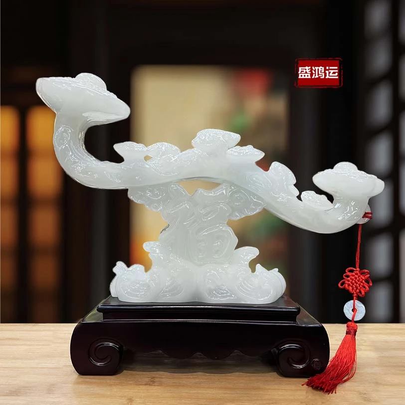 鸿福如意摆件居家饰品客厅玄关长42宽13高33cmYMJ