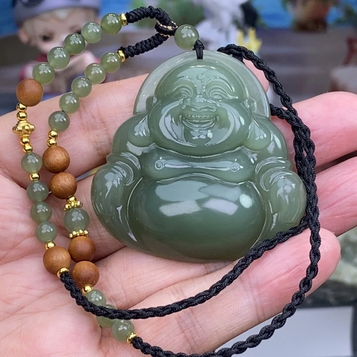 和田玉未镶嵌颈饰美*1