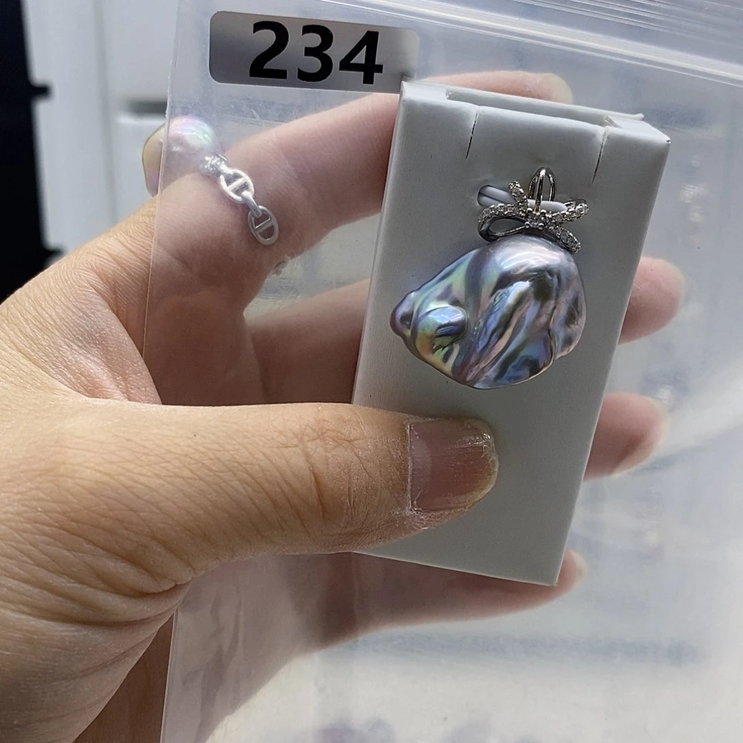 颈饰合金淡水珍珠