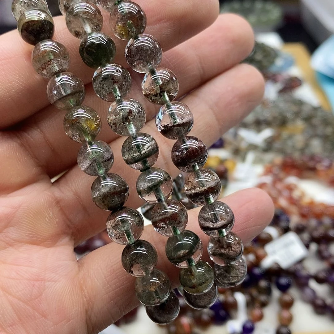 水晶手链未镶嵌多样性发货发一条