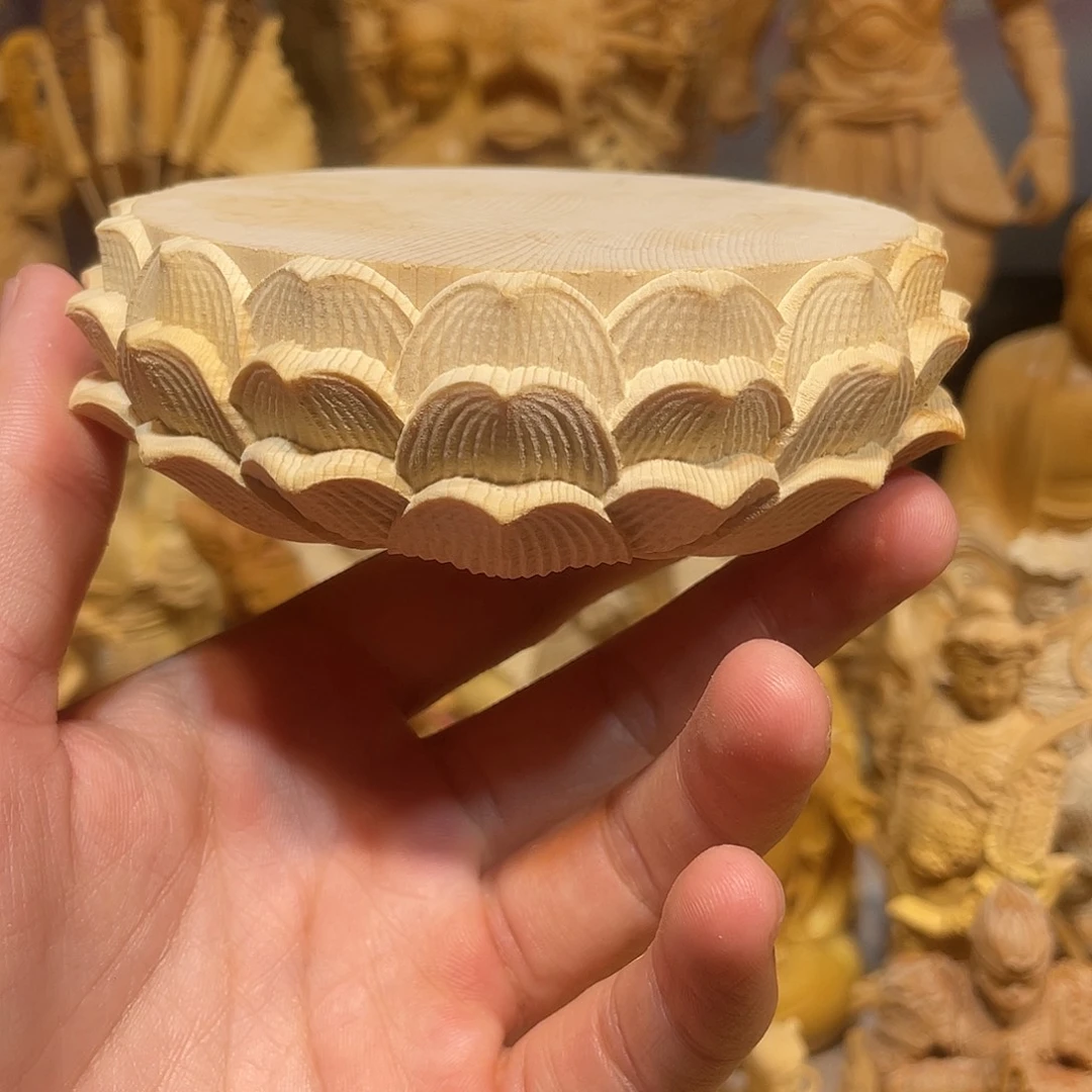 黄杨木瑕疵莲花座