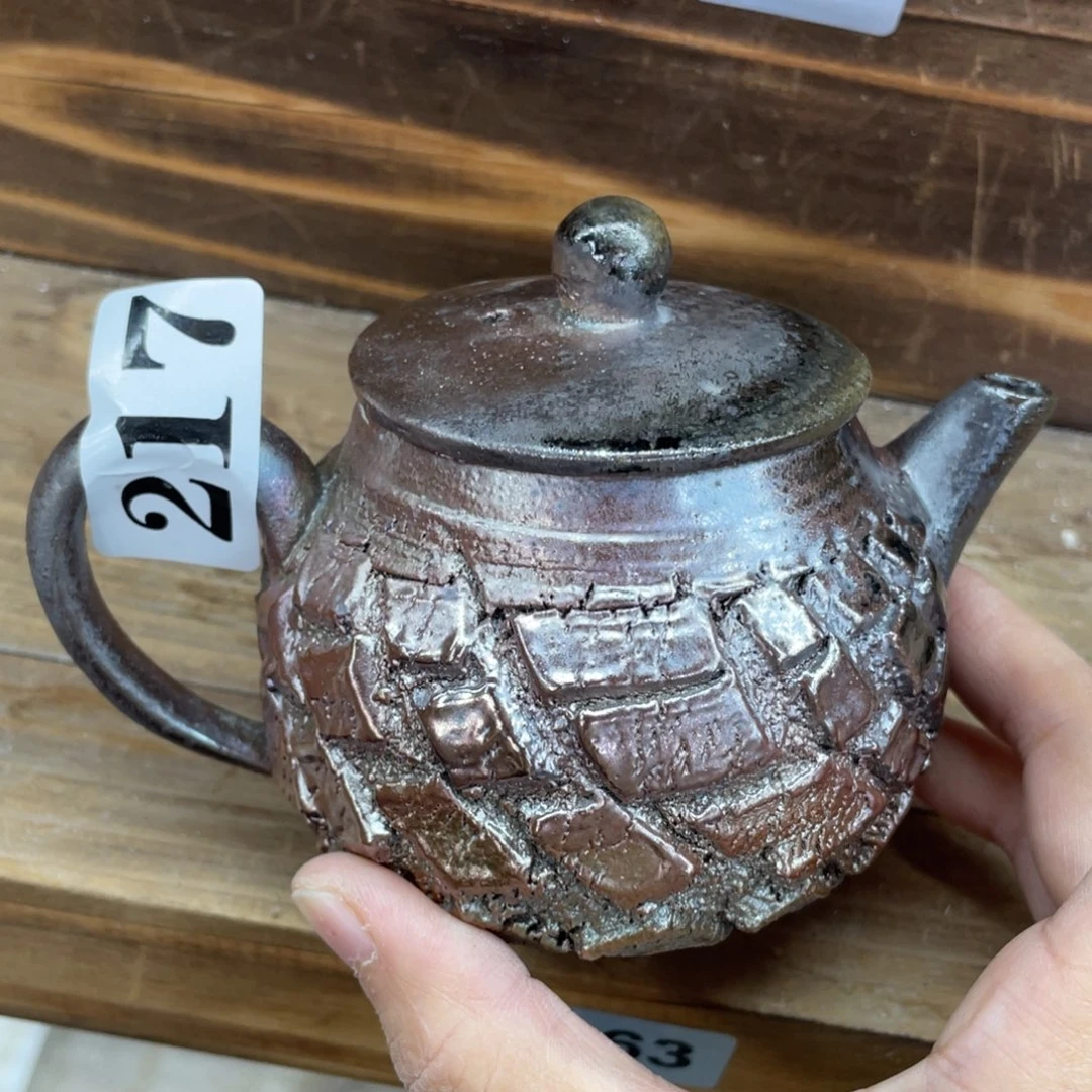唐***纯手工柴烧茶壶茶具摆件摆件摆件漏水漏水