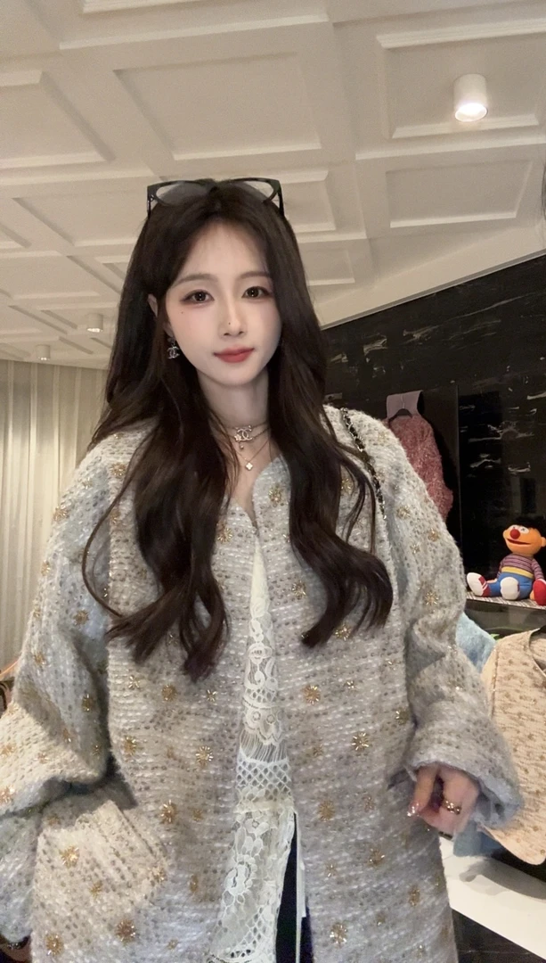 鱼er【琥珀川】设计师高定/羊毛特种纱精致保暖秋冬外套