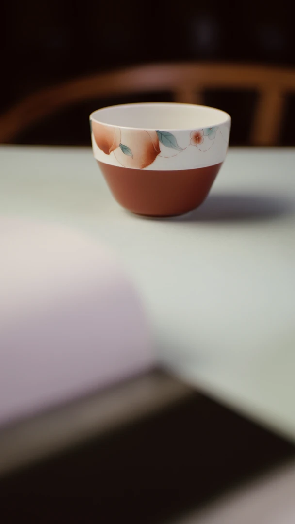三秋月   【仲夏桃雨】杯   喝茶饮茶家用手工精美