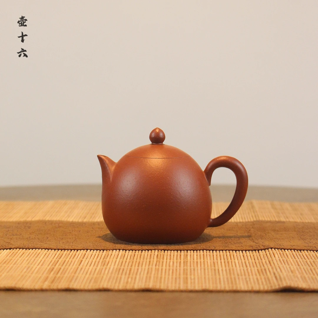 壶十六 侯东杰-凤鸣壶 约100cc 全手工潮州手拉壶 龙蛋泡茶壶茶具