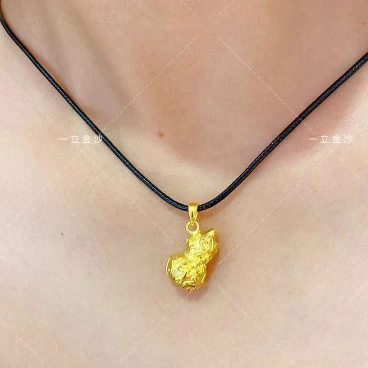 铜合金吊坠 精美錾刻葫芦吊坠