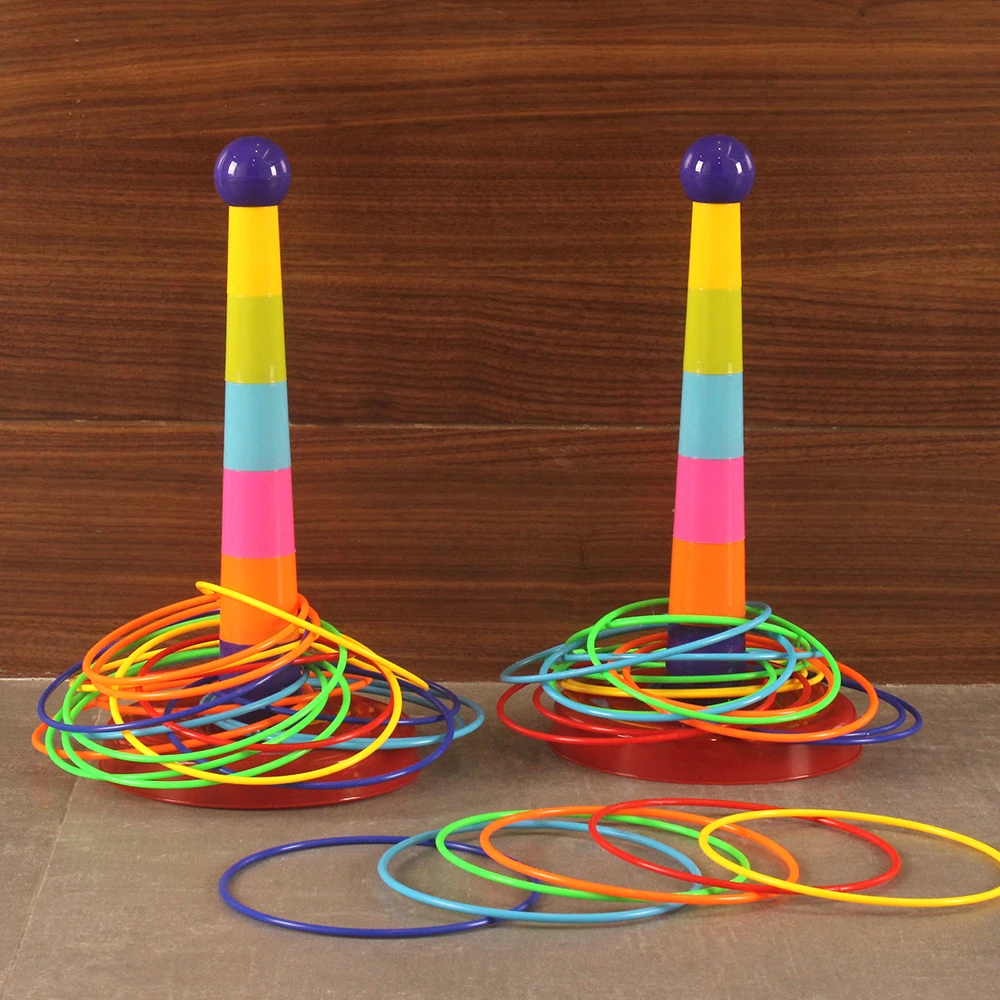 儿童套圈圈益智套塔室内外休闲比赛幼儿园玩具亲子互动投掷游戏