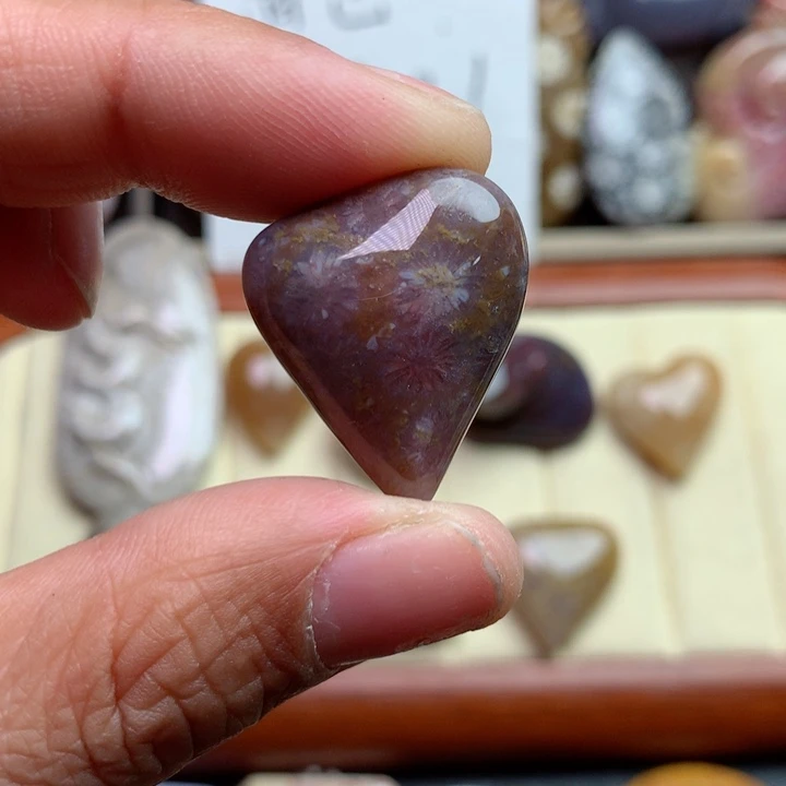 硅化珊瑚（珊瑚玉）颈饰未镶嵌