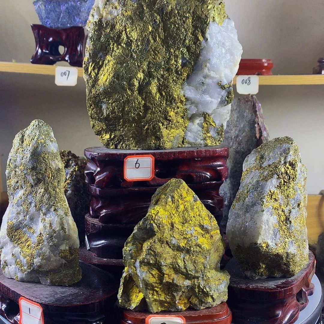 石材6号原矿石带底座