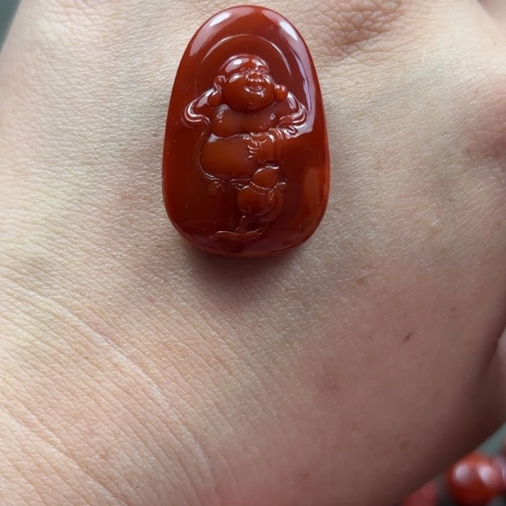 南红玛瑙未镶嵌颈饰