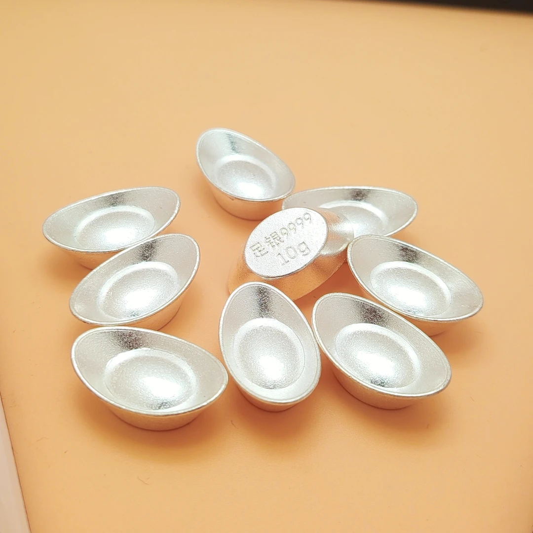 足银银制品 宠粉福利 实心10g小福宝桌面摆件w