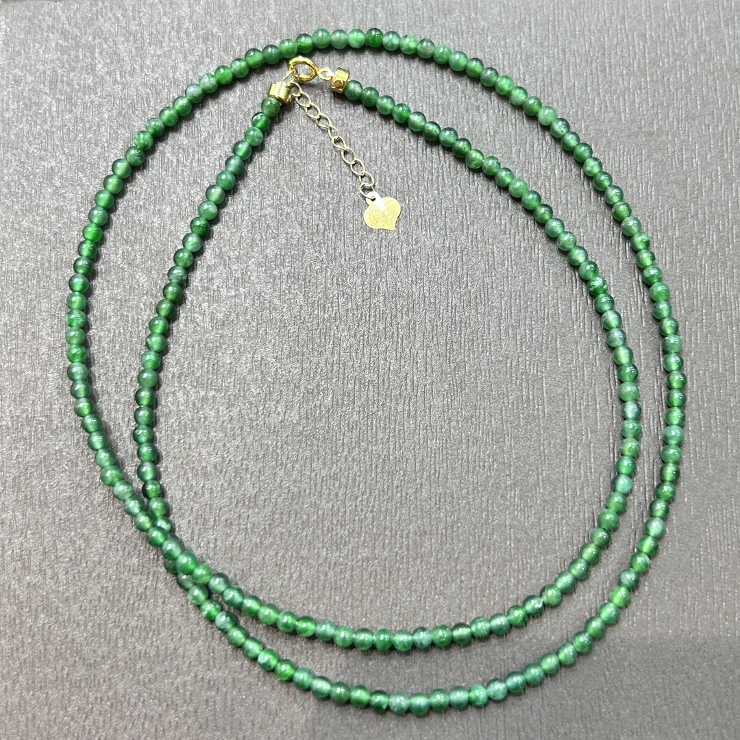 【MZ】18k金翡翠项链FCXL004