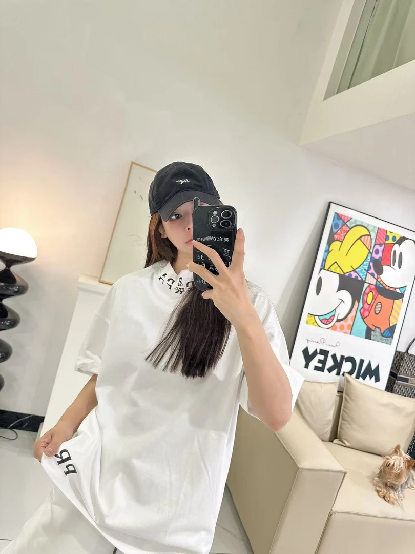 （小熊专属）2025新款宽松【领口公文包】男女同款短袖1