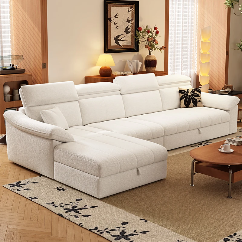 两用储物可折叠变床小户型客厅沙发家用雪尼尔绒贵妃沙发床多功能
