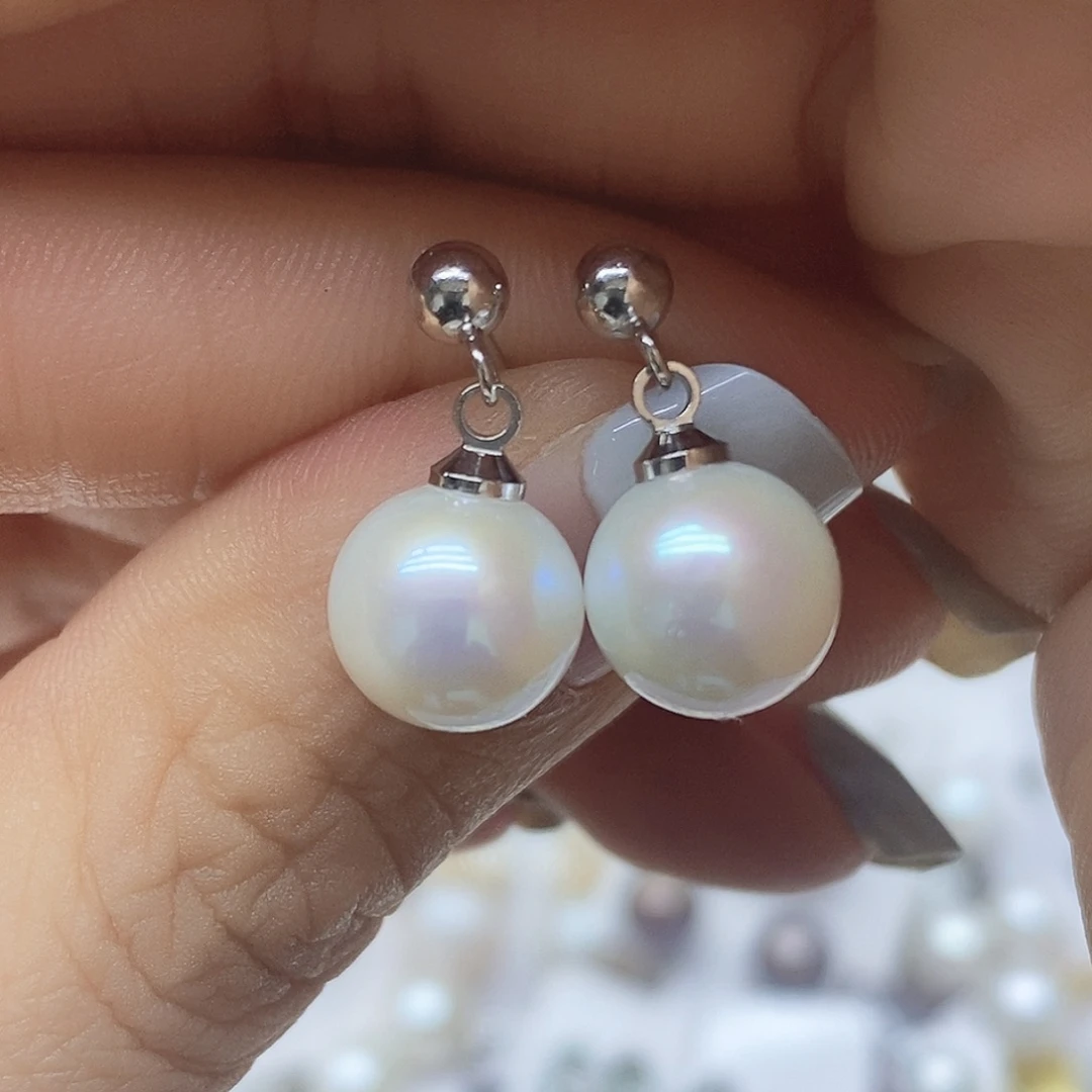 淡水珍珠耳钉未镶嵌