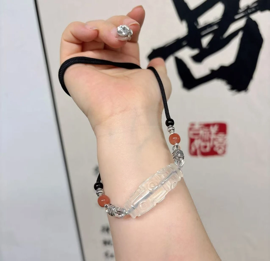 【susie】静界- 白晶天珠造型白水晶吊坠多样性发货