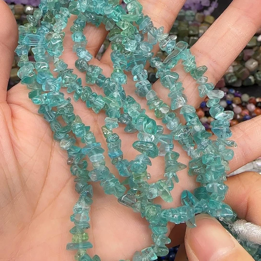 玛瑙/玉髓合金珠宝半成品透磷灰4-6mm加长一条