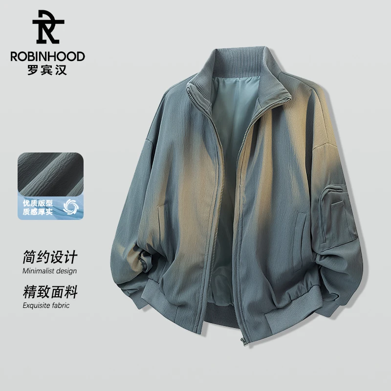 罗宾汉严选男士飞行夹克2025新款春季高级感潮牌美式百搭宽松外套