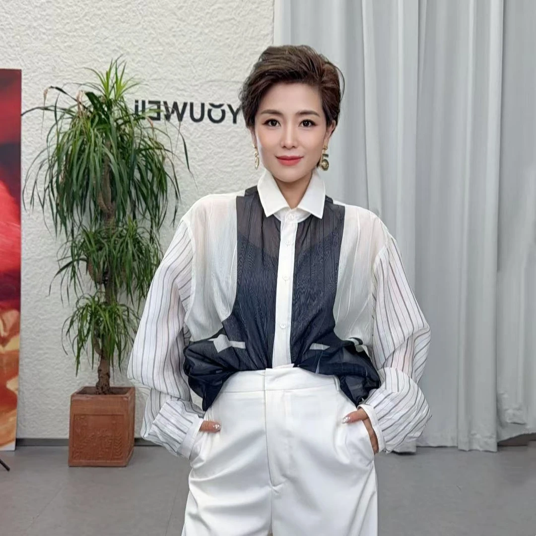 【顾文婷推荐】YOUWEI有尾25 裁片解构印花双面穿薄外套 Y2425312