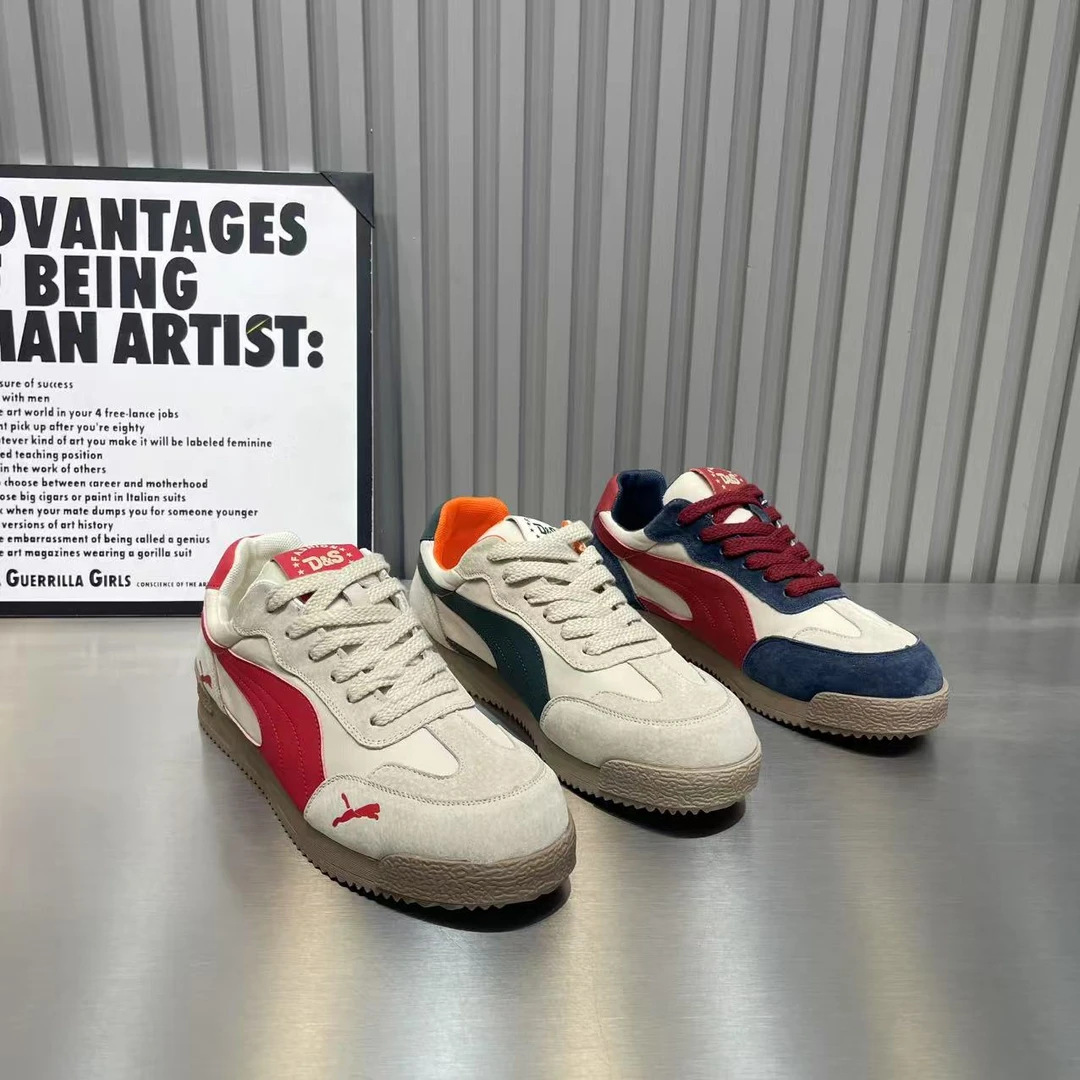 【标准码】国潮舒适系带百搭皮面舒适潮流时尚经典男款休闲鞋