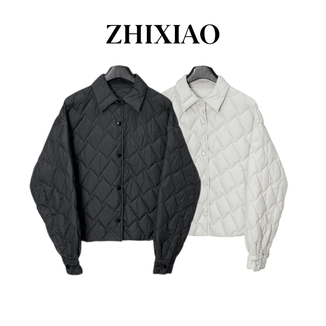【ZHIXIAO】秋冬新款：菱格羽绒服外套TR1063
