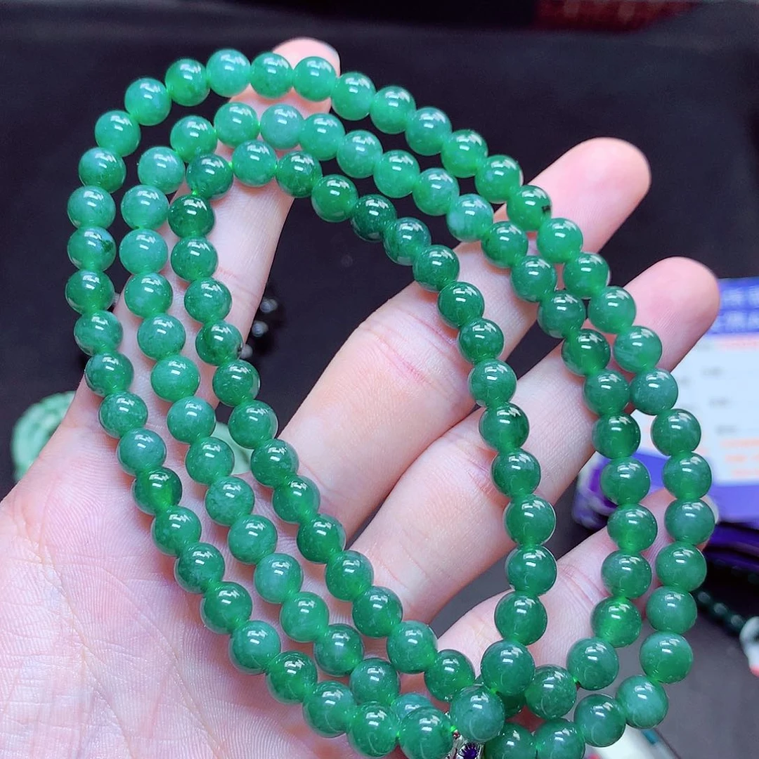 翡翠未镶嵌毛衣链