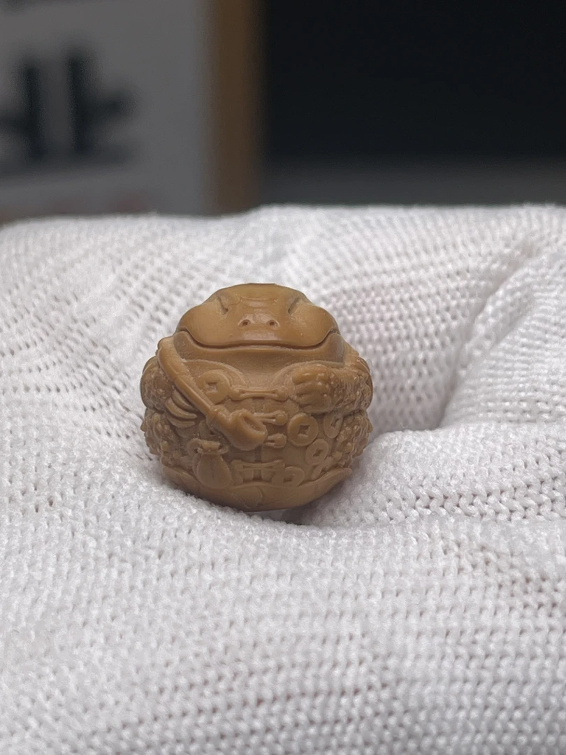 16左右财主金蟾猴头核桃（全品有正常封口线）