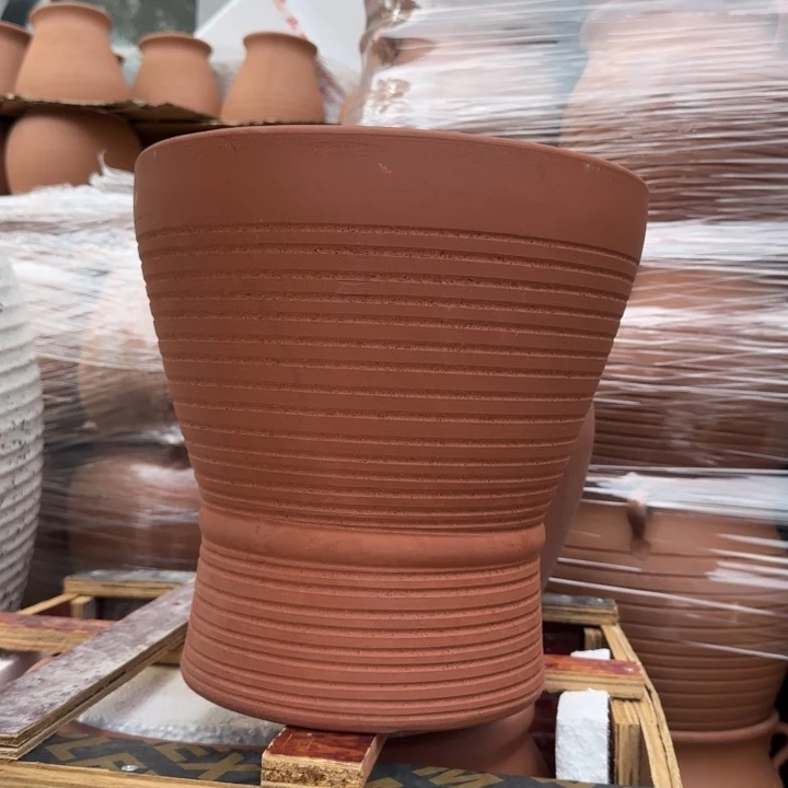 紫砂花盆口30高30宜兴紫砂