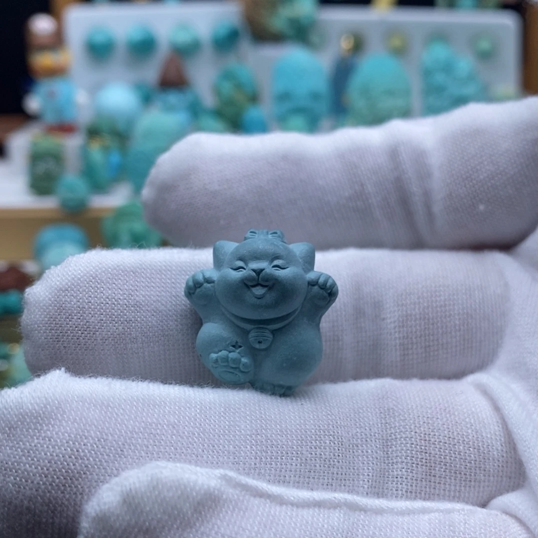 绿松石未镶嵌挂件