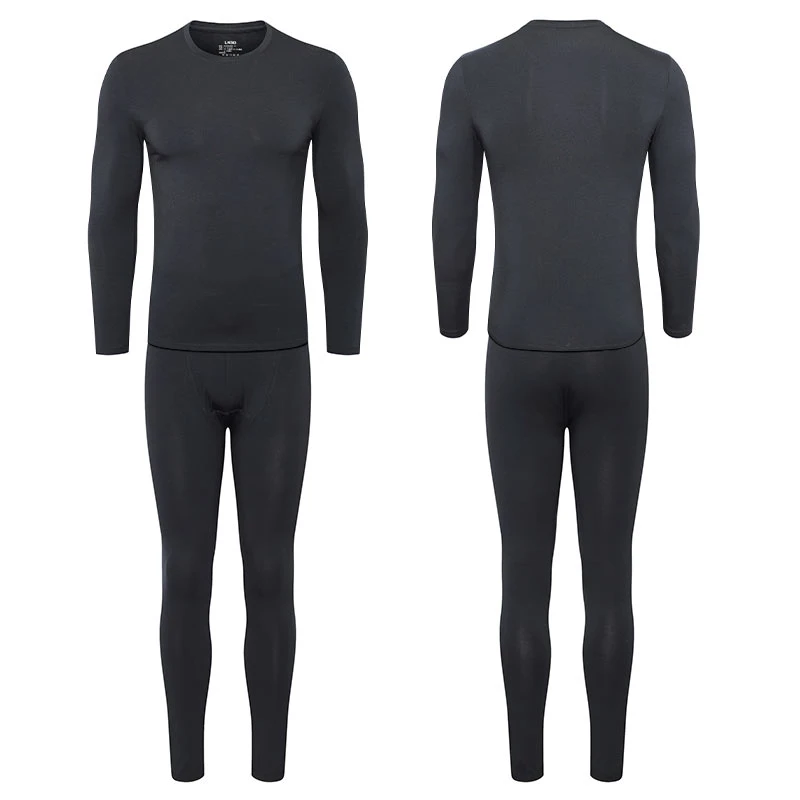 莱克斯顿保暖男士内衣套装打底紧身触感柔软持久锁温