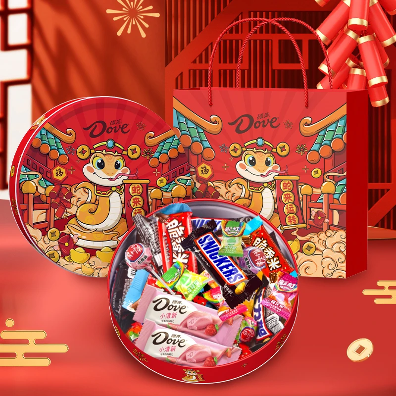 德芙蛇来运转礼盒300g丝滑牛奶巧克力休闲食品糖果解馋零食小吃sy