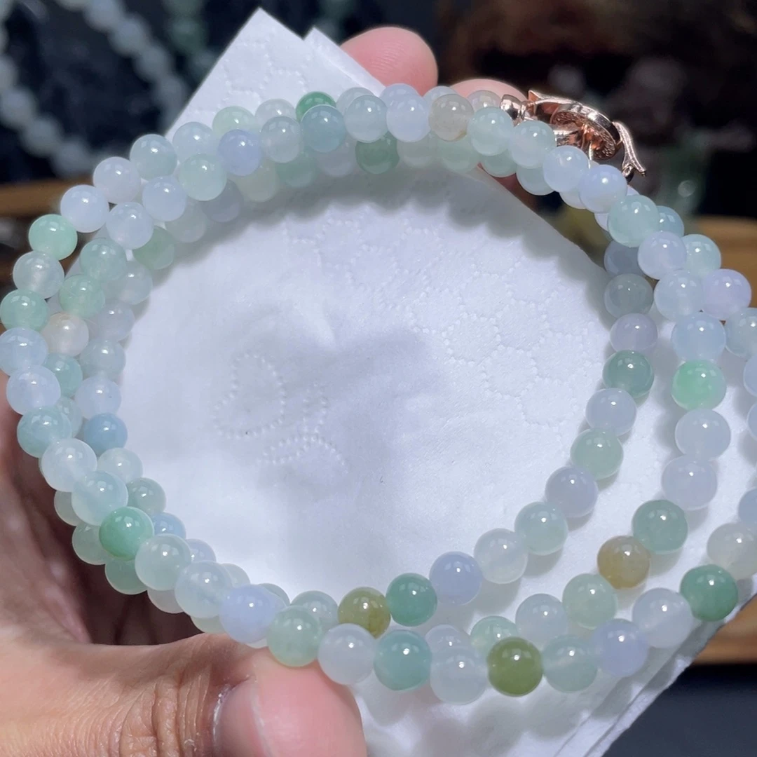 定制翡翠未镶嵌长串