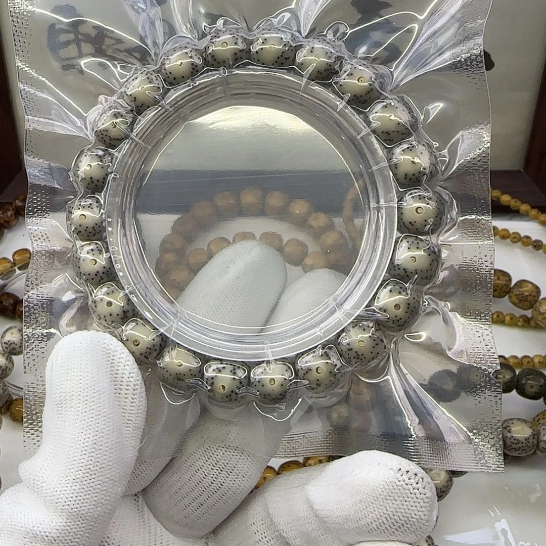 手串星月菩提卡10.5双留白散星