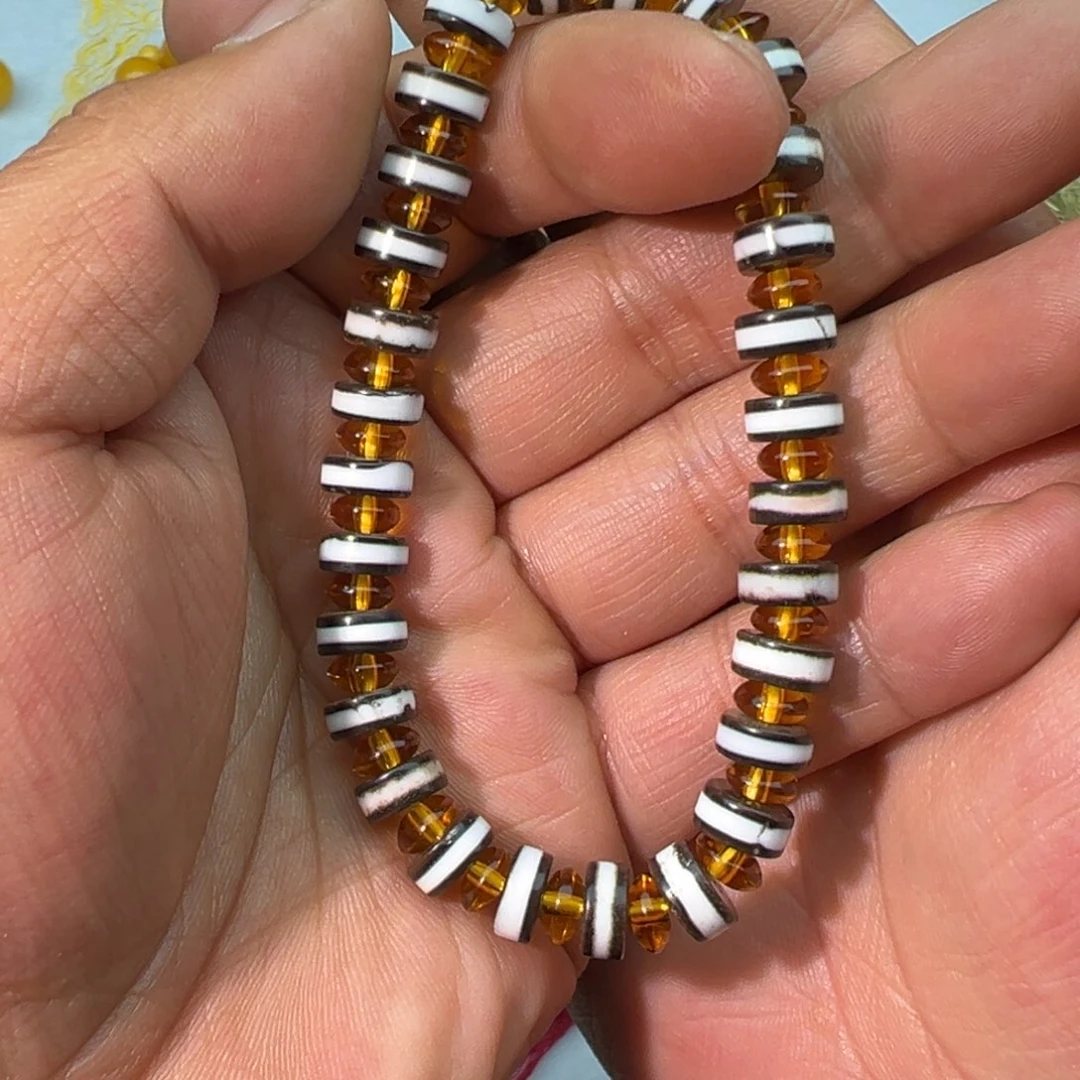 玛瑙/玉髓合金颈饰